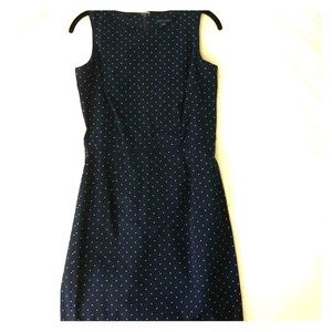 Tommy Hilfiger navy and white polka dot dress